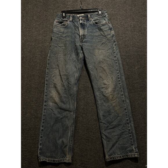 Levi's Jeans Mens 30x30 Blue 505 Straight Leg‎ Denim Cotton Workwear Classic - Picture 1 of 7